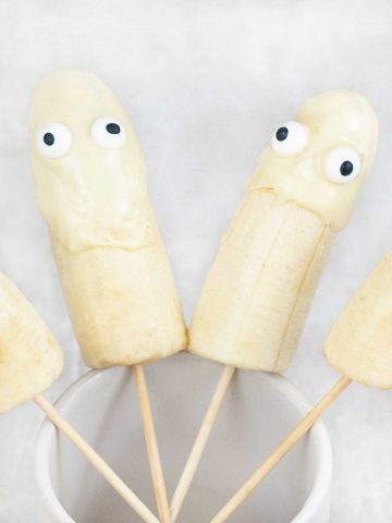 Banana Ghost Pops - Kids Halloween Treats