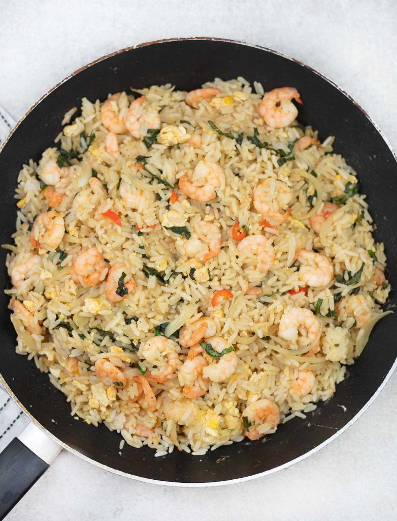 Thai Basil Fried Rice - Recipe Tale