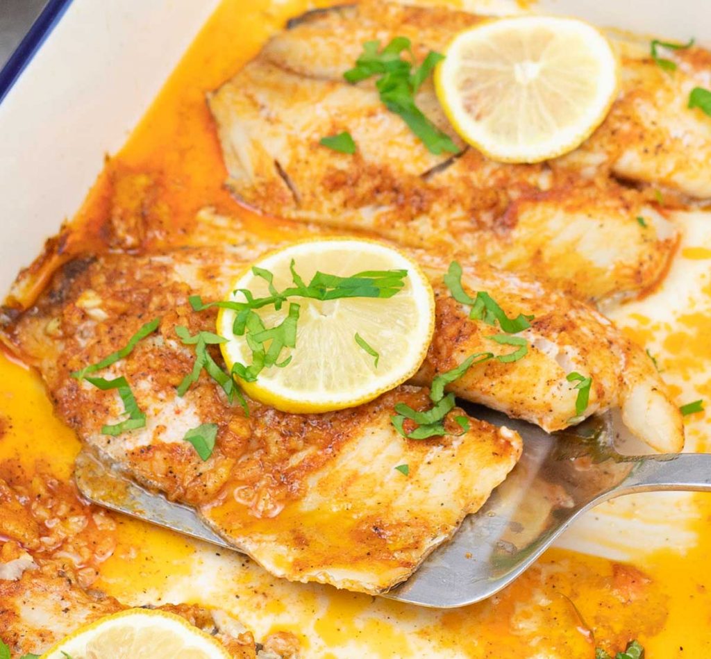 Lemon Garlic Baked Tilapia - Recipe Tale