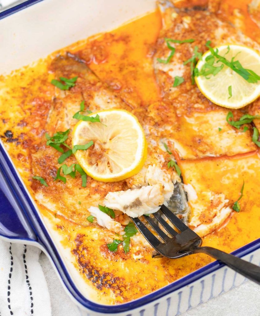 Lemon Garlic Baked Tilapia - Recipe Tale