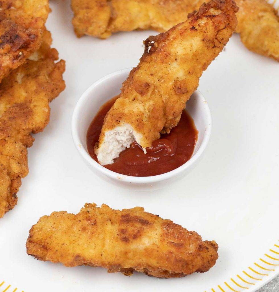 Crispy Fried Chicken Strips - Recipe Tale