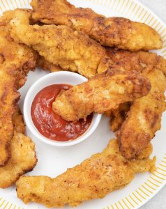 Crispy Fried Chicken Strips - Recipe Tale