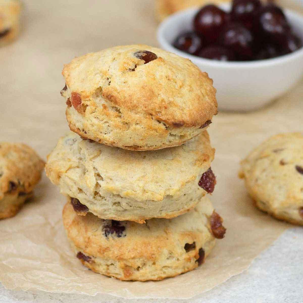 Cherry Scones - Recipe Tale
