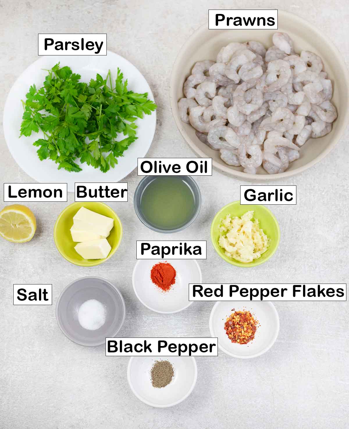 The recipe ingredients.