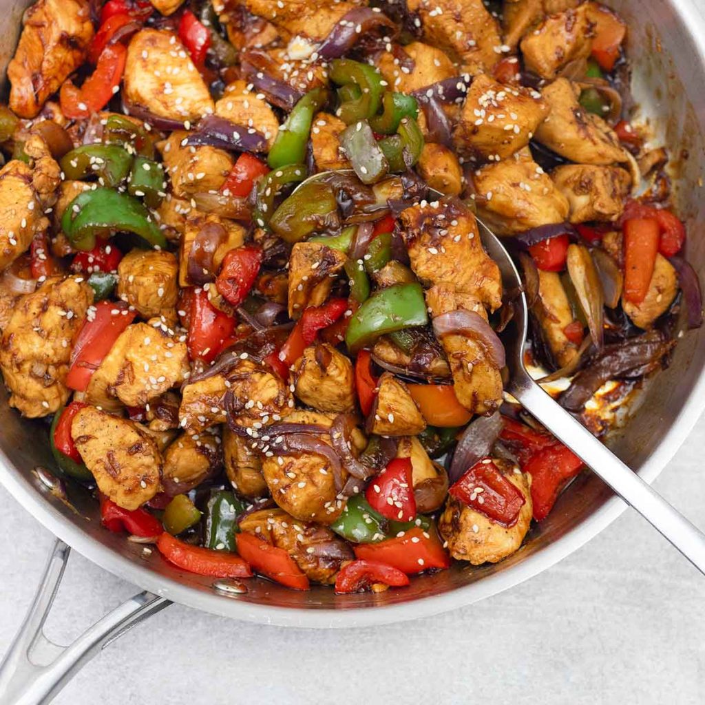 Chicken And Bell Pepper Stir Fry - Recipe Tale