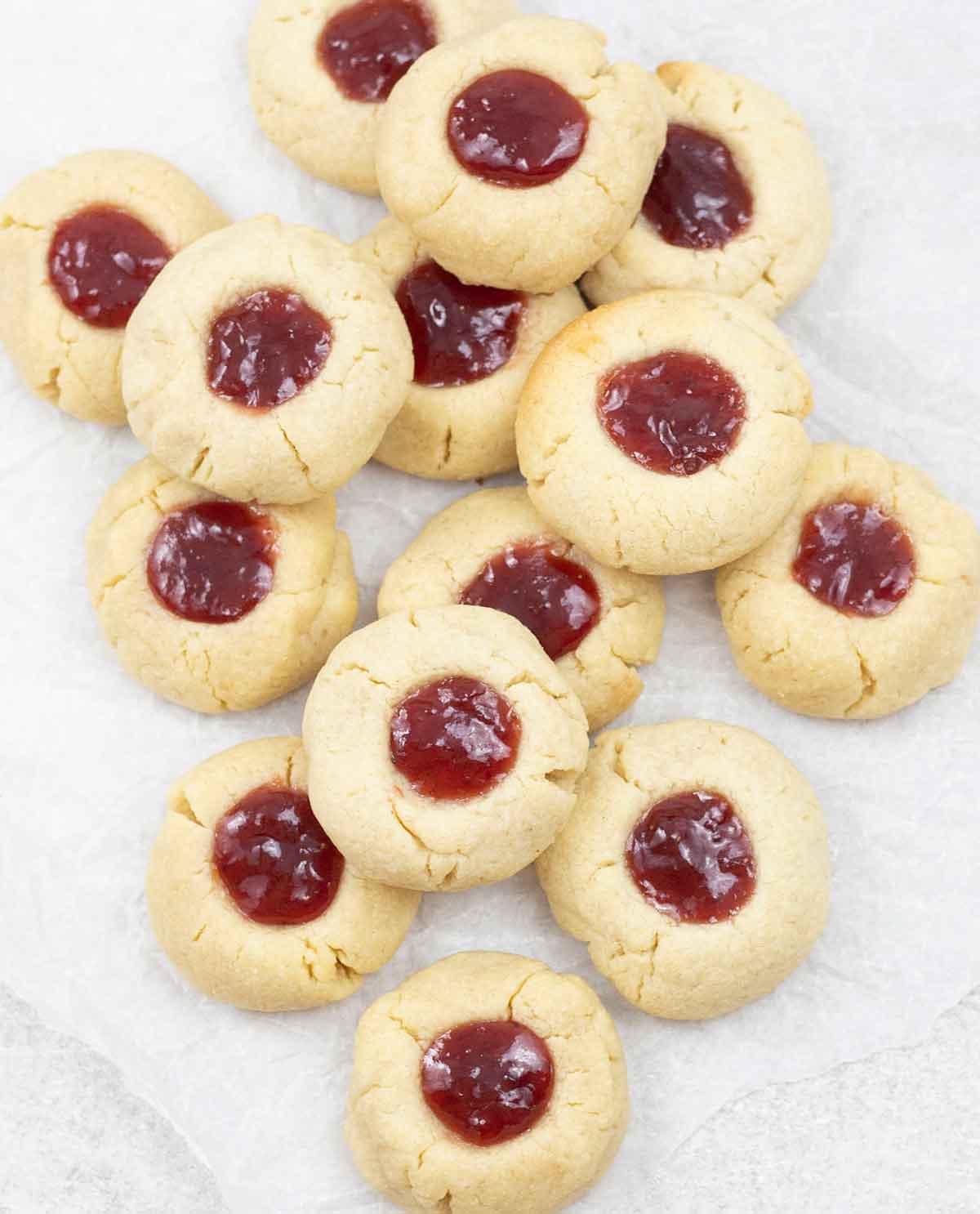 jam filled cookies.