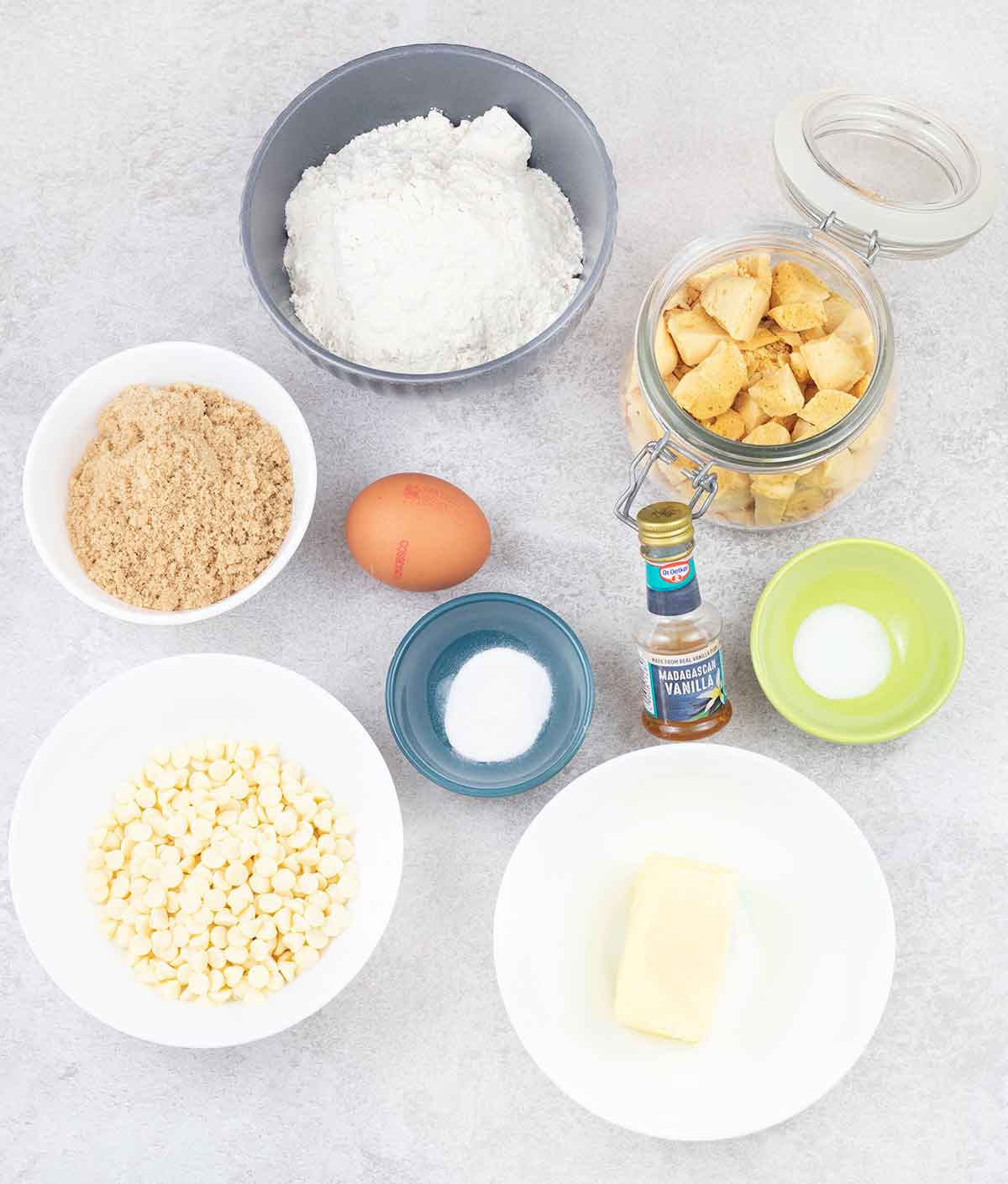 honeycomb cookies ingredients.