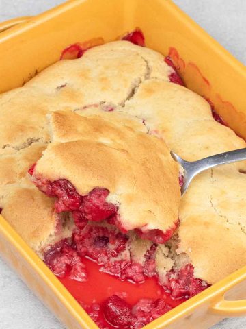 Raspberry cobbler.