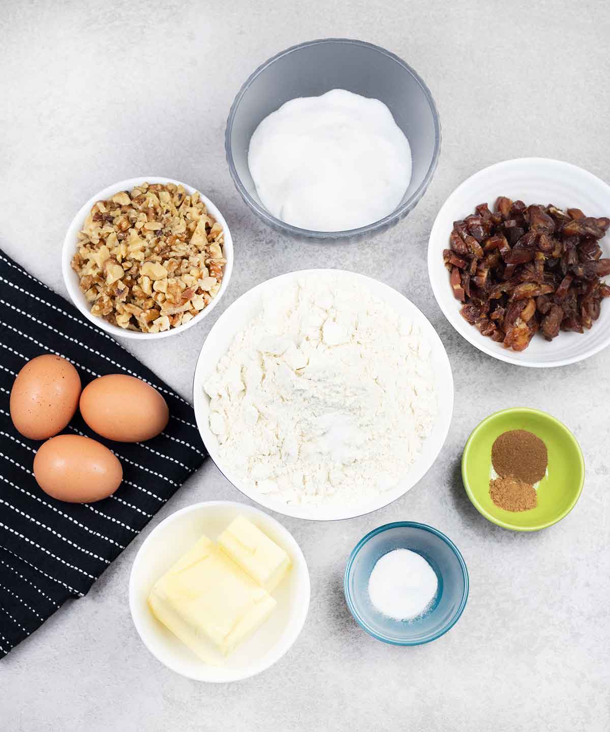 date cookies ingredients.