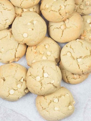 lemon white chocolate cookies.