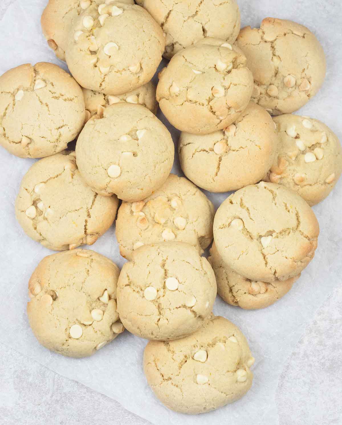 lemon white chocolate cookies.