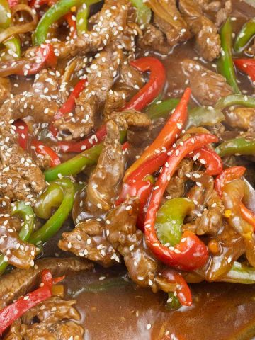 pepper steak.