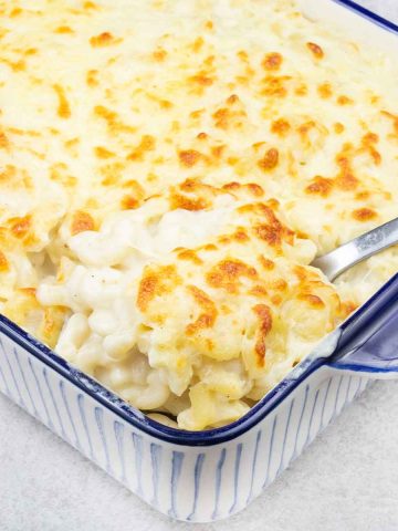 Creamy mac and cheese.