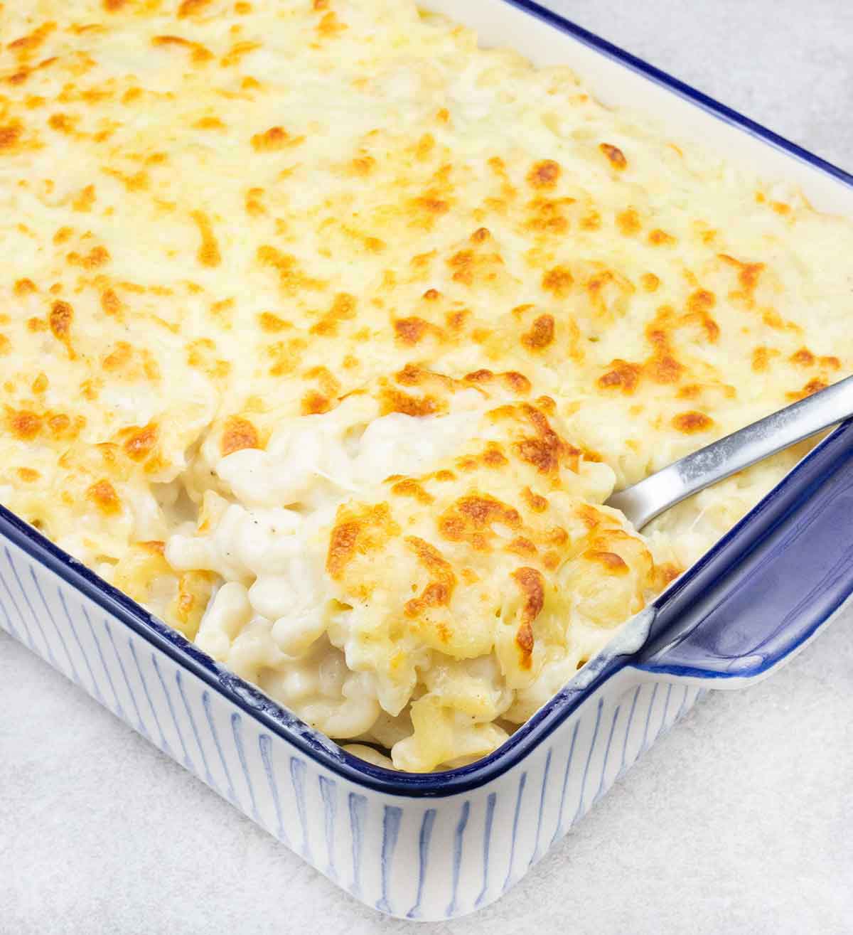 Creamy mac and cheese.