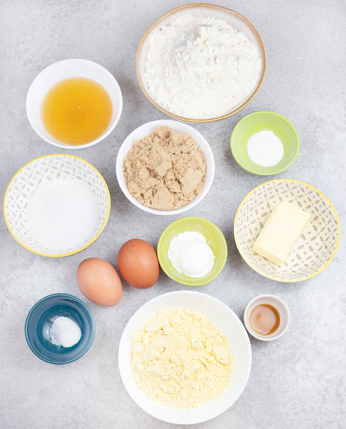 honey butter cornbread cookies ingredients.