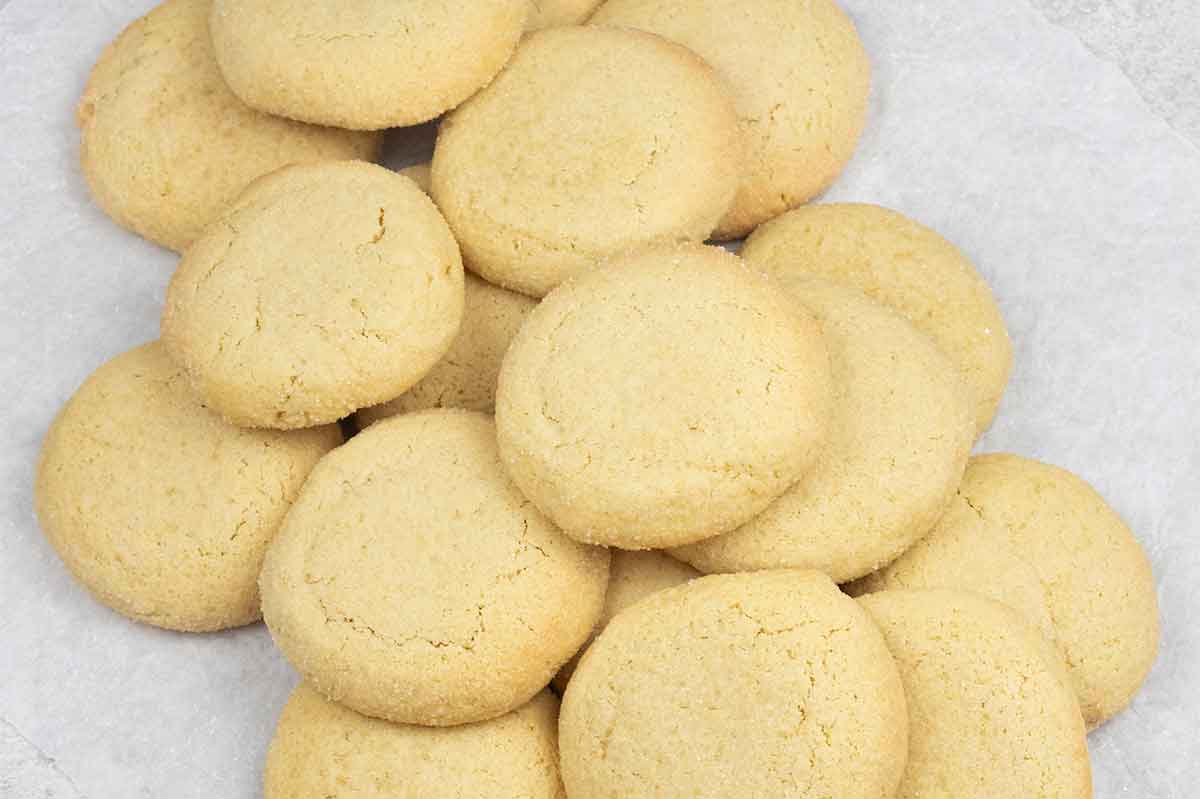 baked honey butter cornbread cookies.