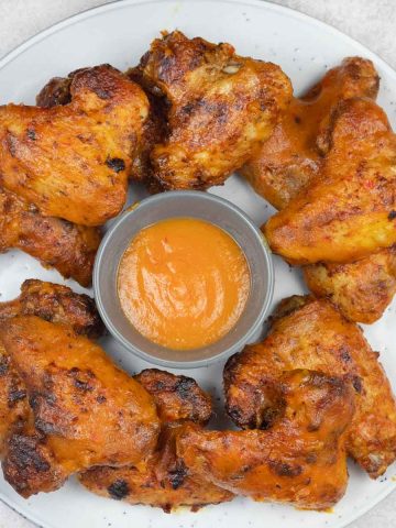 Mango habanero wings.