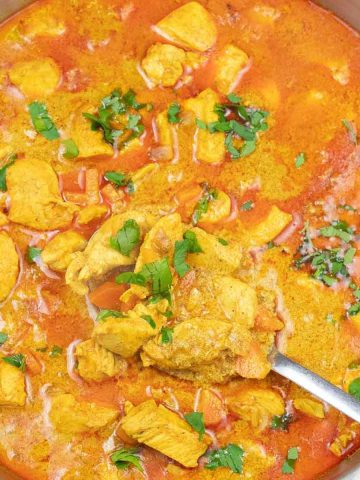 Indian curry chicken.