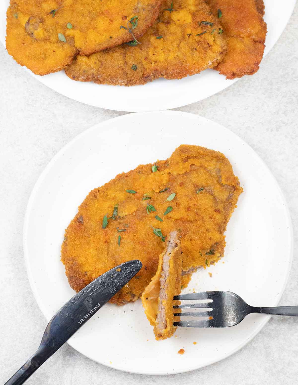 cut beef cutlet.