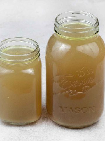 homemade chicken broth.