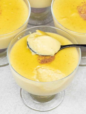 Majarete corn pudding.