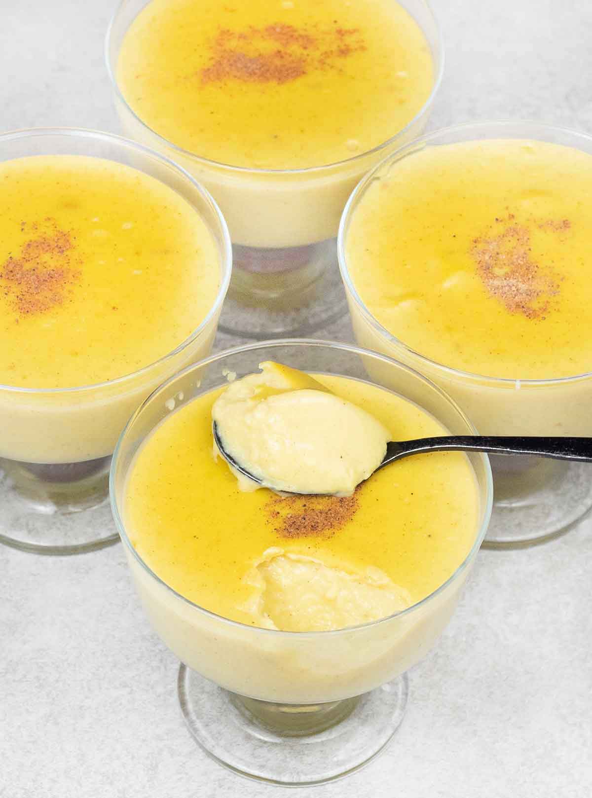 Majarete corn pudding.