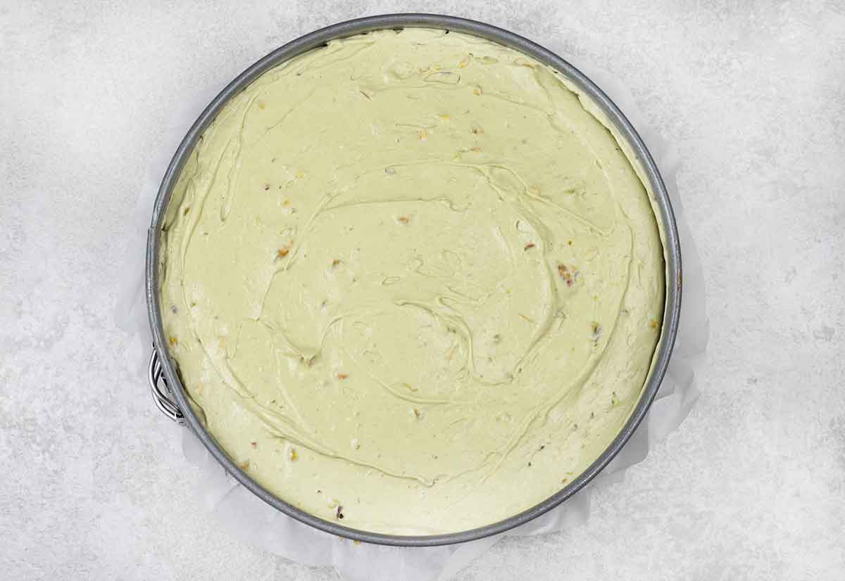 spread the filling on top of the crust.