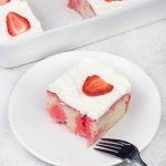 strawberry poke cake.