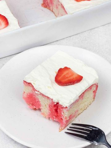 strawberry poke cake.