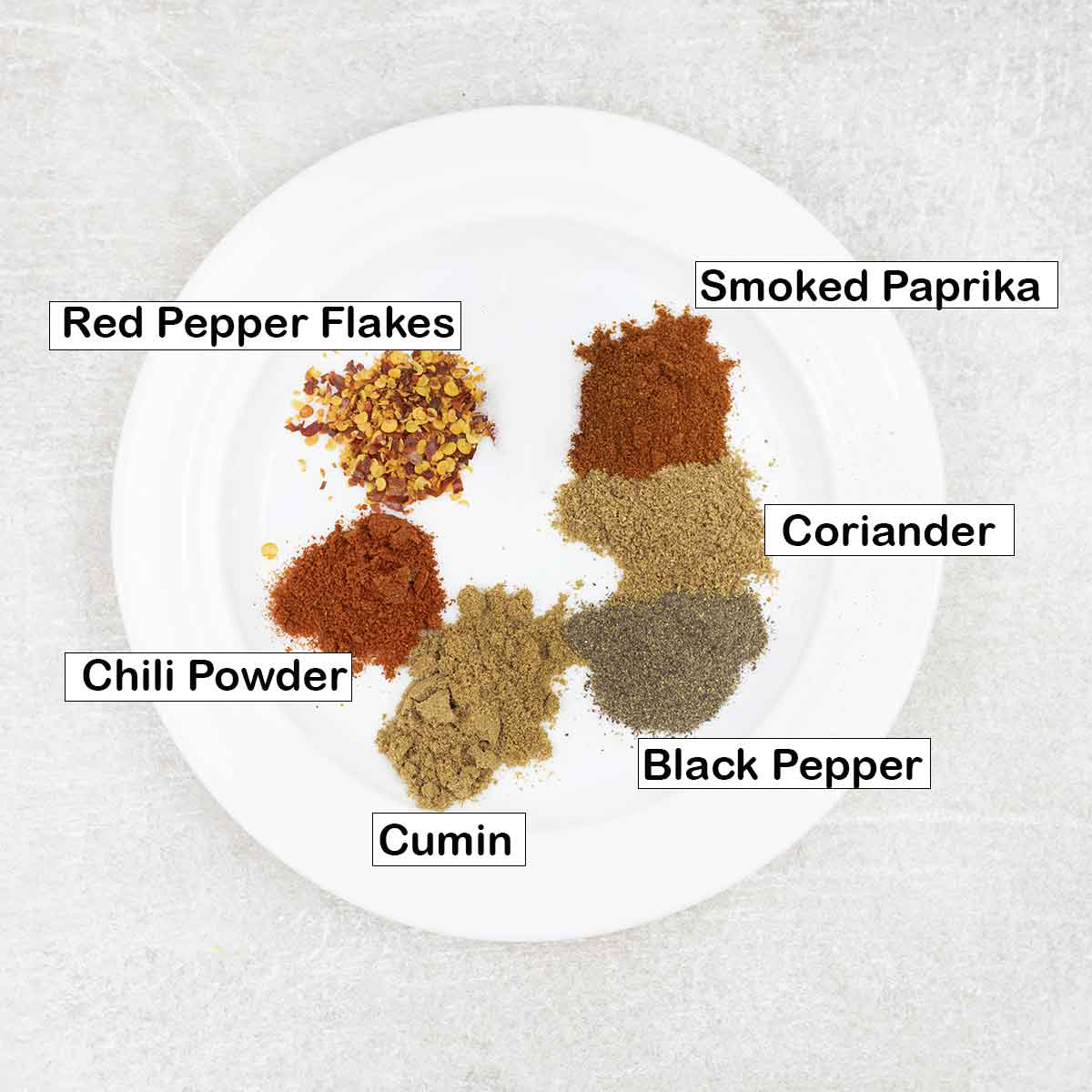 homemade chicken taco seasoning blend ingredients.