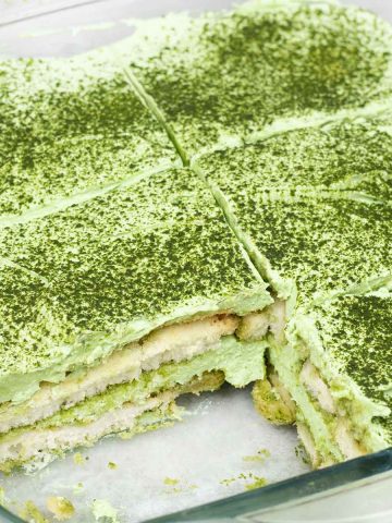 Matcha tiramisu.